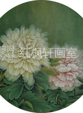 红枫可直接上色工笔画白描底稿