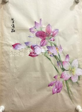 工笔画白描底稿二尺竖幅小品仿古画装饰画手画图片定制手绘稿包邮