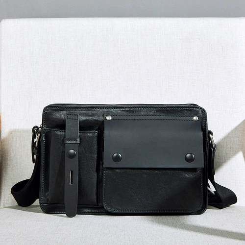 Сумка на одно плечо, из натуральной кожи