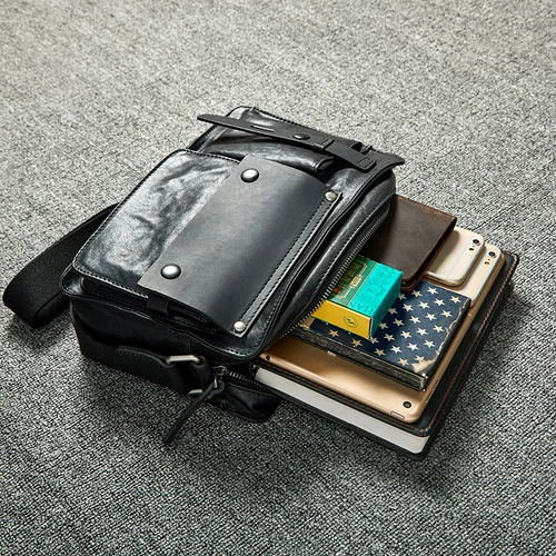 Сумка на одно плечо, из натуральной кожи