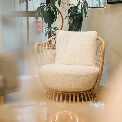 GUBI Grace Lounge Chair休闲沙发躺椅室外庭院家用椅子洽谈椅 - 图1