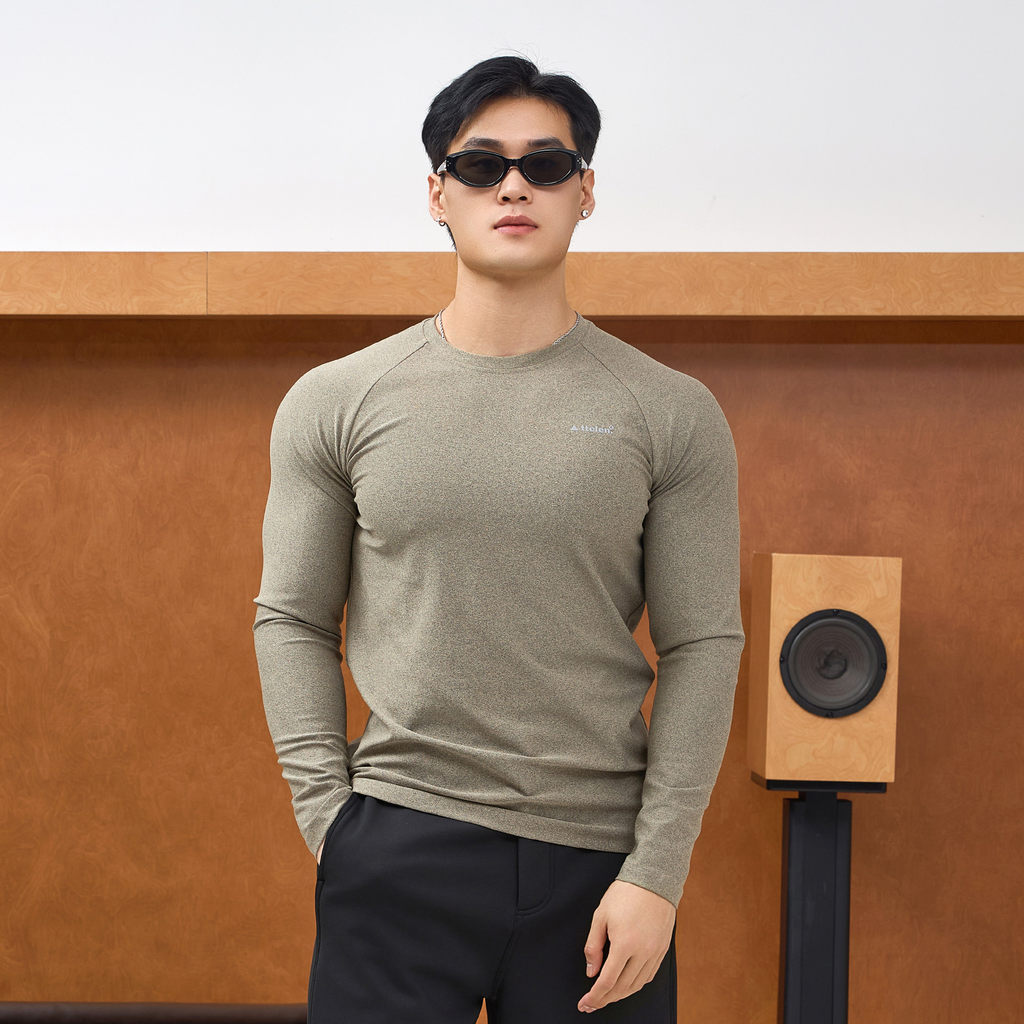 ttelen.春秋厚实紧身运动T恤长袖男款内搭打底插肩袖显大健身衣服,淘宝优惠券,粉丝福利购,淘宝优惠卷