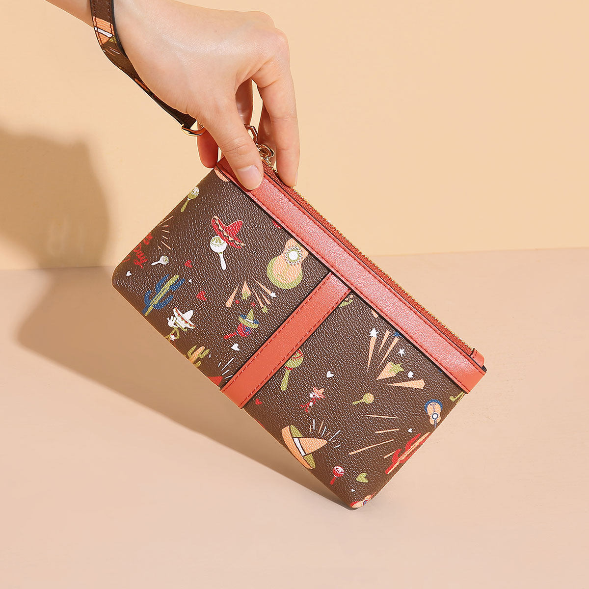 稻草人女2020新款可爱大容量零钱包 mexican稻草人海鲸钱包