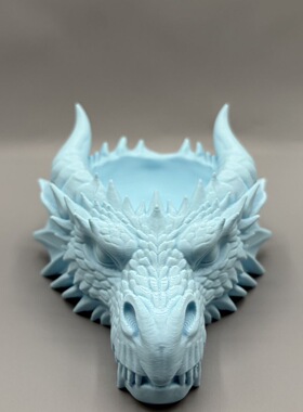 3D打印龙头收纳盘创意桌面摆件收