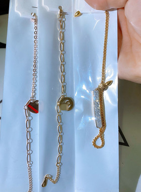 女钛钢镶钻日韩风不褪色手脚链