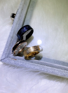 男不锈钢欧美不掉色戒指跨境简约