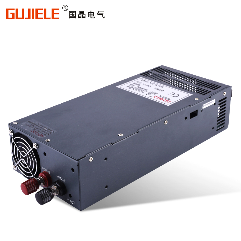 国晶S-1000LED开关电源AC220V转DC12V24V36V48V变压器1000W开关 - 图0