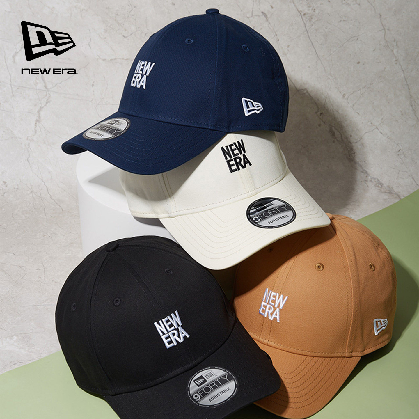 New Era纽亦华2025秋季新款硬顶棒球帽字母LOGO刺绣遮阳男女潮940 - 图3