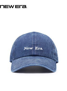 NEW ERA纽亦华26新品水洗做旧街时尚弯檐CC棒球帽男女同款软顶NE