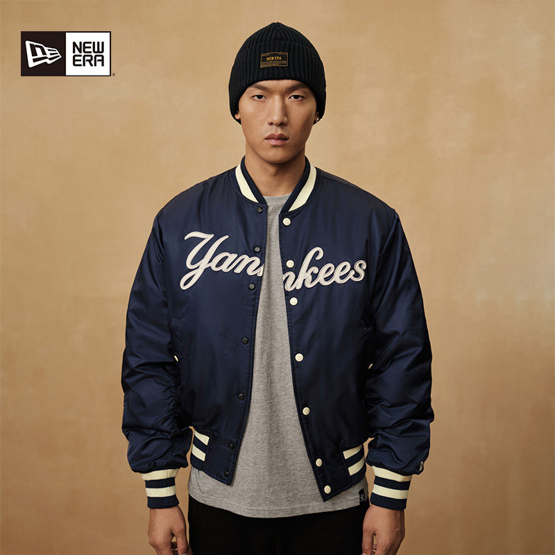 New Era纽亦华冬季新款MLB美式徽章棒球服夹克男女保暖刺绣棉服潮,淘宝优惠券,粉丝福利购,淘宝优惠卷