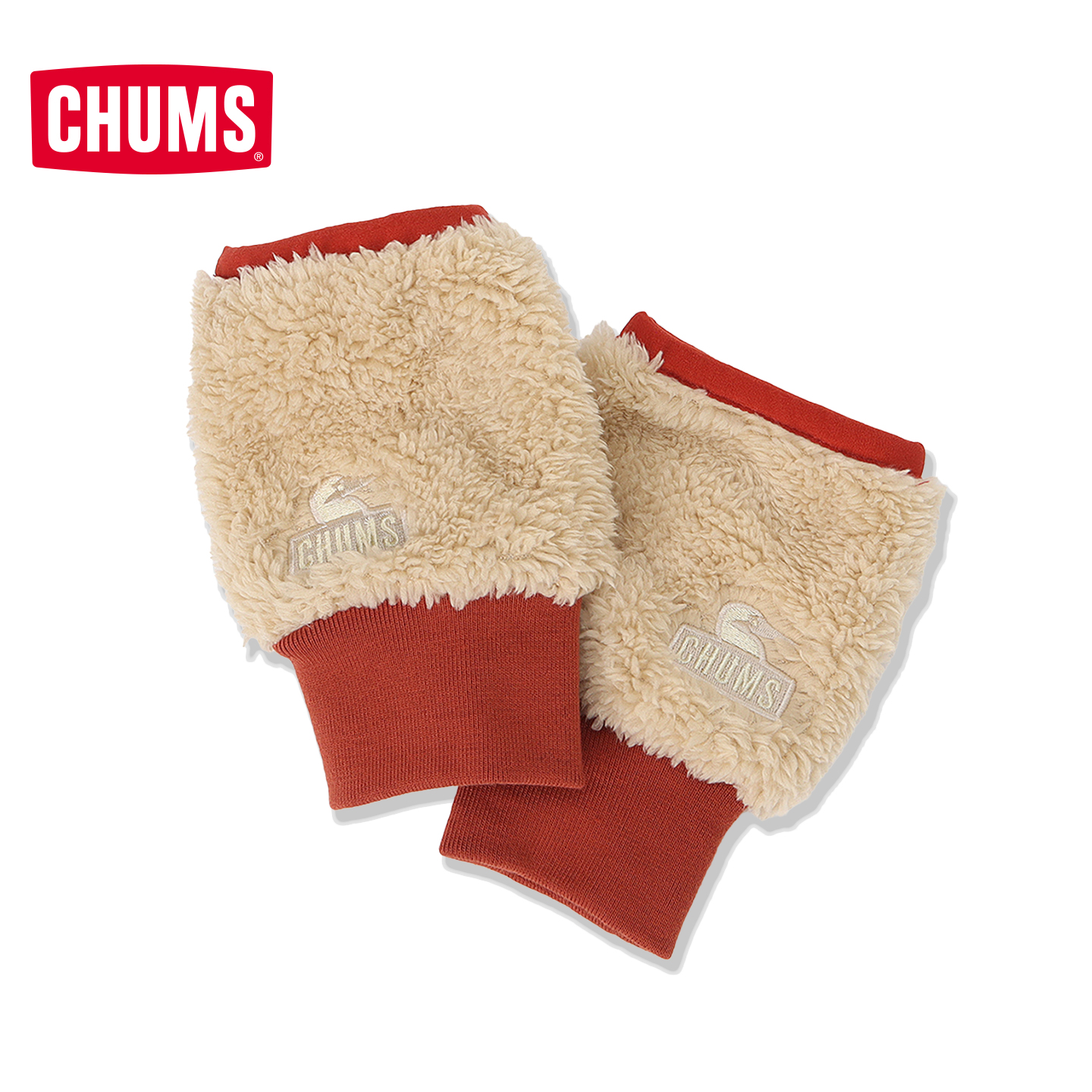 CHUMS洽洽鸟户外运动休闲抓绒保暖手套男女冬便携暖手宝CH09-1337 - 图1
