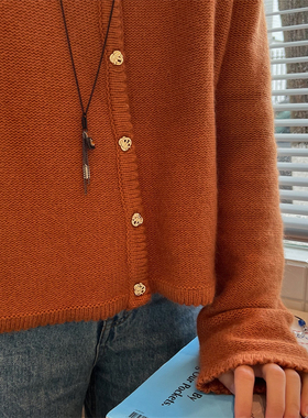 大发试验站 做旧金属宝石暗黑简约风长链条百搭气质毛衣链