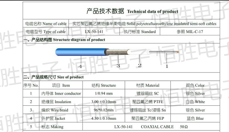 RG402半柔线蓝141射频线连接线转接线延长线SMA公头N母头N-KF弯头 - 图1