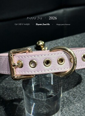 PuppyJoy独家「彩晕粉项圈」choker项圈高级手工定制