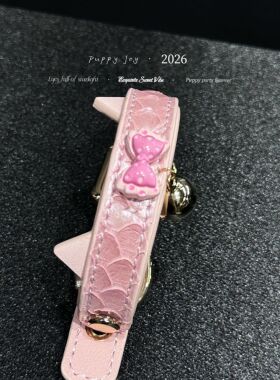 手链 PuppyJoy独家「蝴蝶结小猫耳2.0」蝴蝶结蛇皮手环高级手工定