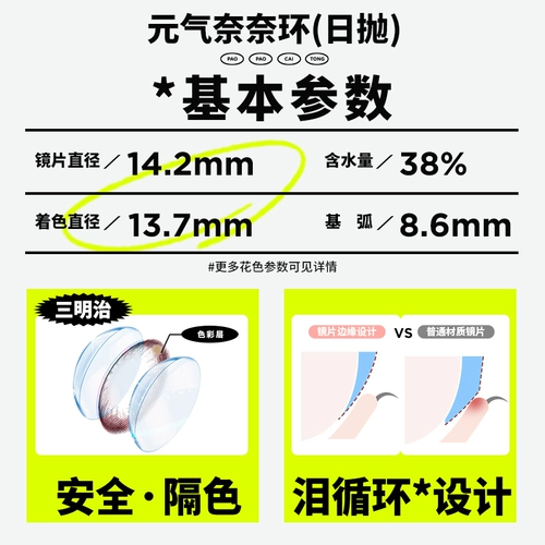 Pop Qi nai naihuan Brown Brown Beauty Day Day бросить 10 кусочков стелс -миопия очки