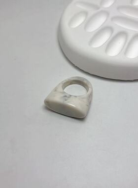 多色树脂几何简约百搭女戒