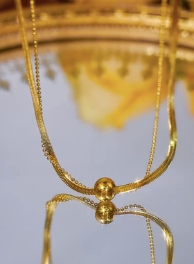 幸运圆球项链女2025年新款