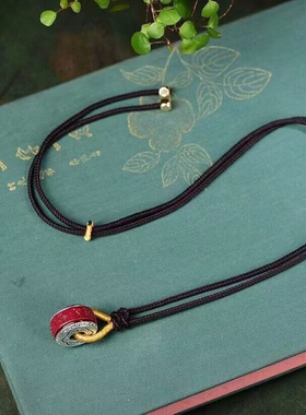 天然原矿朱砂护身符锁骨链 新款美货百搭款 功效招财 转运