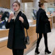 New style petite style black suit woolen jacket