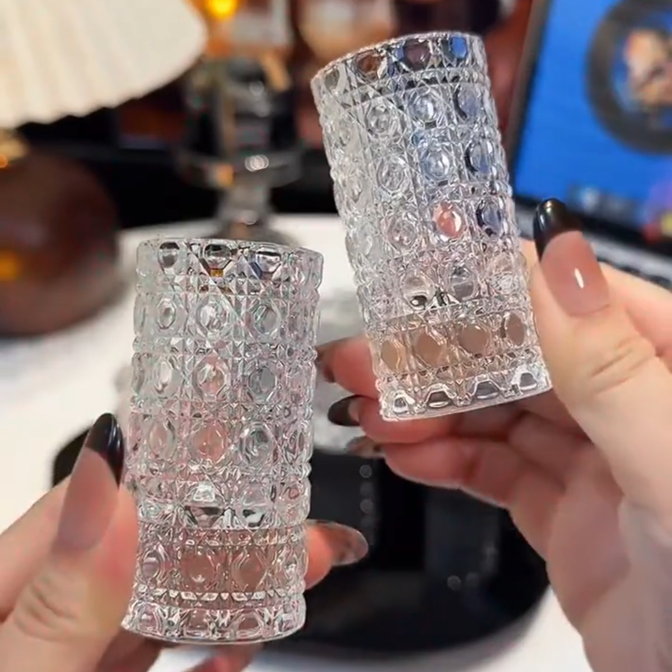 白酒杯轻奢宝石纯色简约INS风锤纹杯浮雕酒直筒一口2026新款爆款,淘宝优惠券,粉丝福利购,淘宝优惠卷