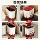 Trash can for household living room, bathroom, bedroom with lid, large-capacity sanitary bucket, special cartoon paper bucket slot