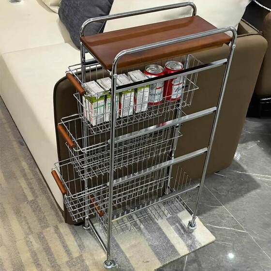 Medieval trolley storage rack snack rack multi-layer