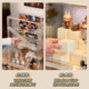 Figure display cabinet transparent blind box storage display stand