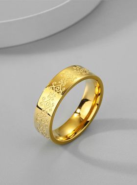 不锈钢腐蚀几何女人戒指波西米亚珠宝不锈钢结婚戒指派对礼物