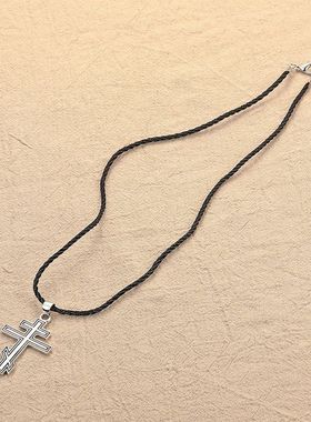 俄罗斯东正教十字项链 普通俄罗斯东正教十字拜占庭十字架项链