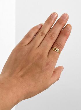 不锈钢卡巴拉生命之树戒指 犹太文化启发珠宝希伯来珠宝饰品