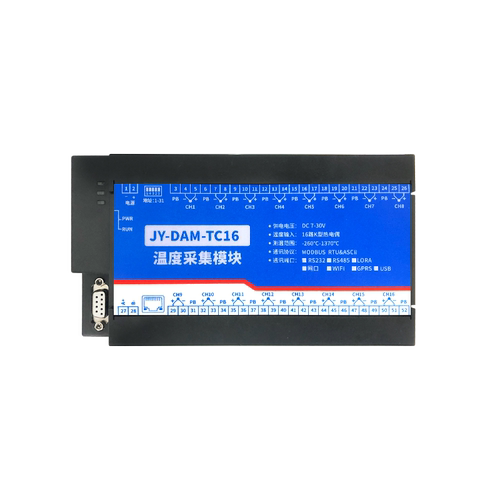 聚英16K型热电偶温度采集模块JERTSB型变送器RS232RS485 DAMTC16 - 图3