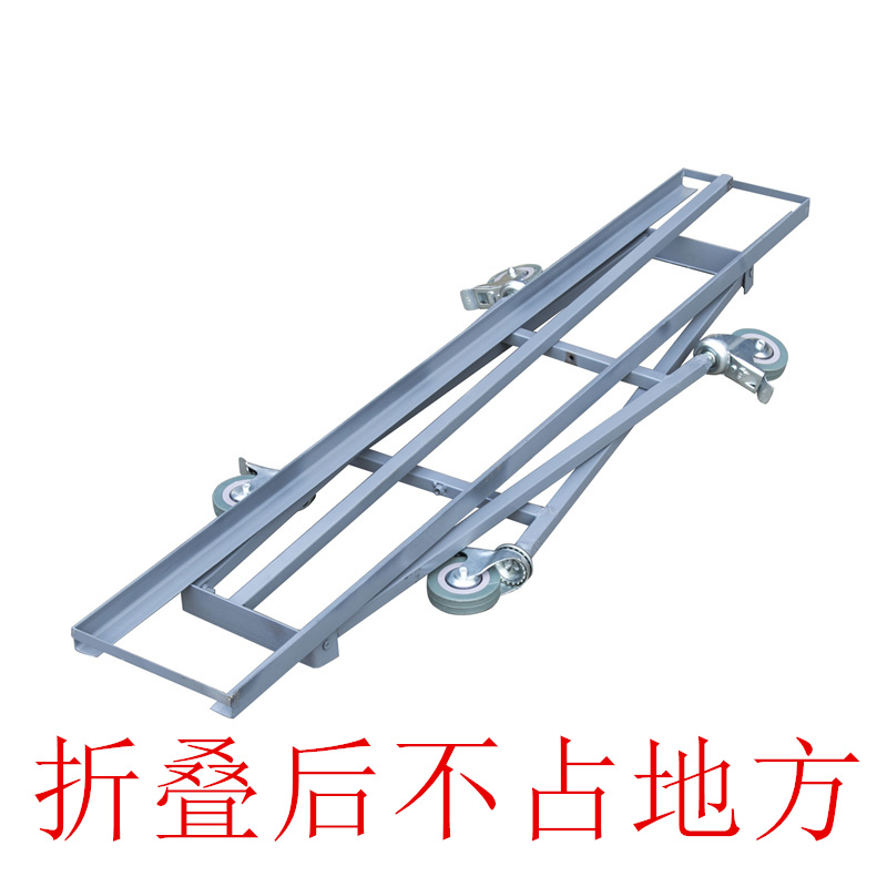 蝶烤香烧烤炉配件折叠架子带轮支架结实可定做（炉子要另买） - 图1