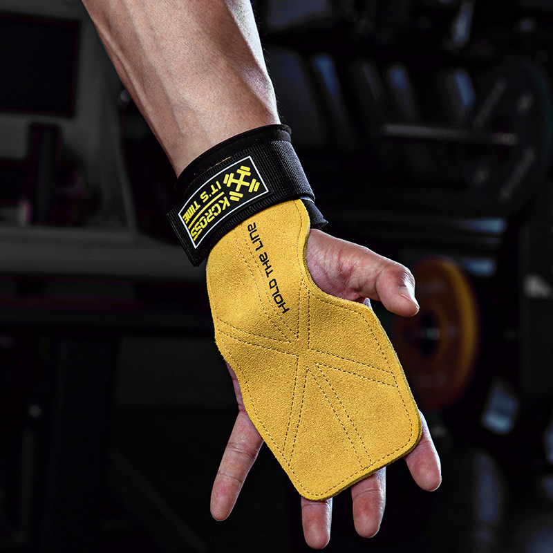 KCROSS硬拉助力带引体向上握力腕带健身手套牛皮护手掌男女单杠,淘宝优惠券,粉丝福利购,淘宝优惠卷