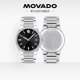 【新年礼物】Movado/摩凡陀日历视窗瑞士钢带石英男女士商务手表