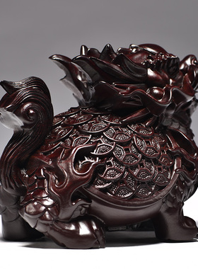 唐趣黑檀木祝福新中式客厅