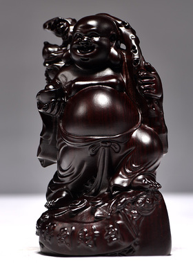 唐趣黑檀木祝福新中式客厅