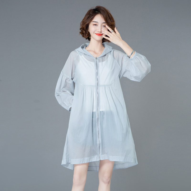 防晒衣女 新款中长款宽松薄款超仙女夏季百搭过膝外套开衫服潮 2019 防晒衣女 新款中长款宽松薄款超仙女夏季百搭过膝外套开衫服潮 2019