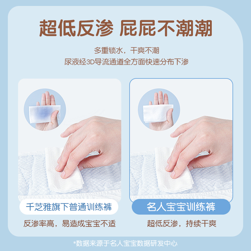 名人宝宝轻松选新生轻薄透气奢柔纸尿裤婴儿日夜用亲肤尿不湿L