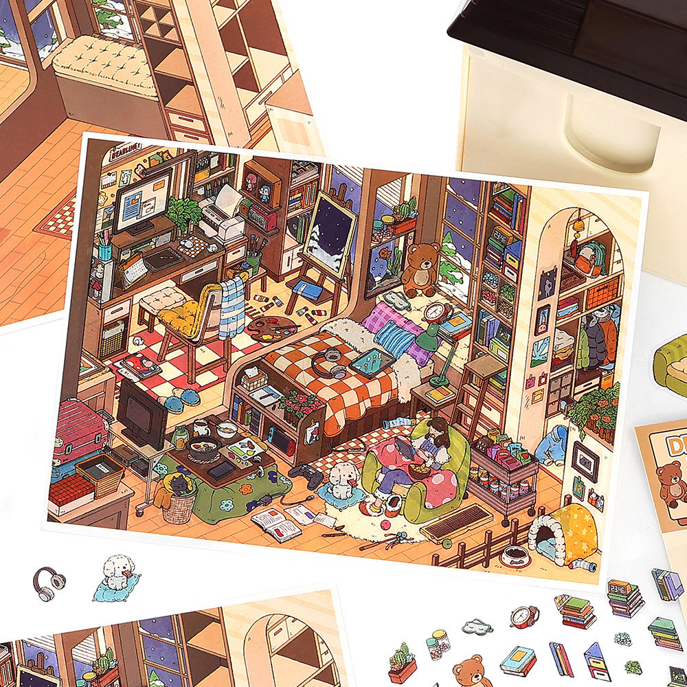 Infeel me我的小屋15.0立体造景贴纸微缩小屋场景手工diy解压贴画,淘宝优惠券,粉丝福利购,淘宝优惠卷