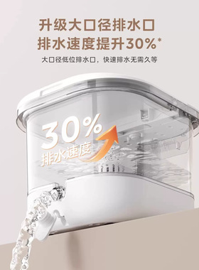 美的泡脚桶高深杀菌加热恒温家用全自动智能按摩桶电动洗脚盆礼物