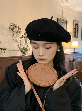 帽子贝雷帽出游韩系简约女秋冬