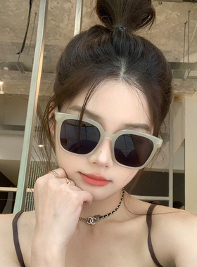 果冻色方框太阳镜防紫外线男女