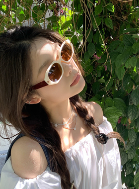 欧美方框显瘦防晒偏光墨镜女夏季