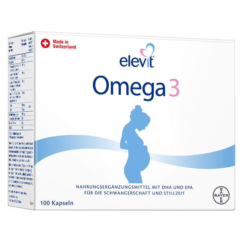 拜耳健康消费品海外旗舰店【618加购】Elevit/爱乐维DHA孕妇专用omega3深海鱼油软胶囊100粒2