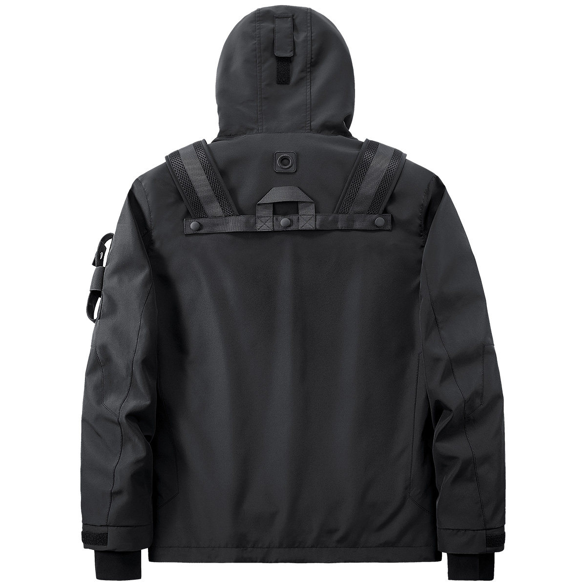 VIP机能风多口袋工装外套男春秋小众设计感连帽风衣潮牌战术夹克,淘宝优惠券,粉丝福利购,淘宝优惠卷