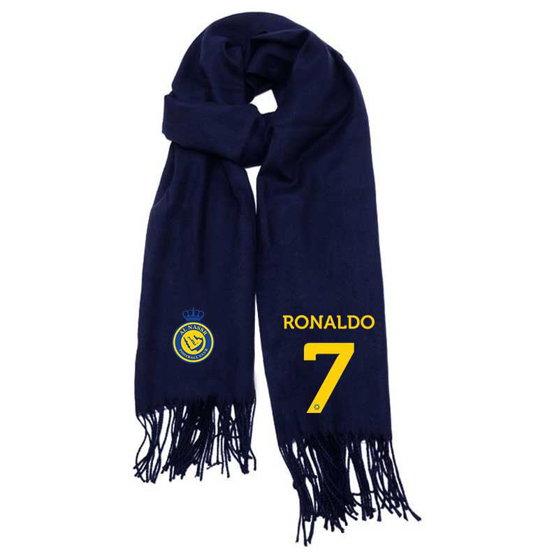 沙特利雅得胜利队c罗7号男女围脖 罗秋围巾/丝巾/披肩
