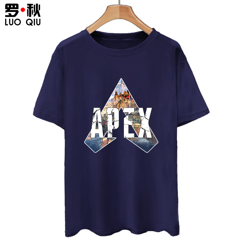 APEX英雄Apex legends大逃杀游戏周边短袖t恤衫男女纯棉半袖衣服 - 图0