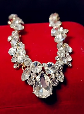 礼物搭配爱心结婚高级锁骨链