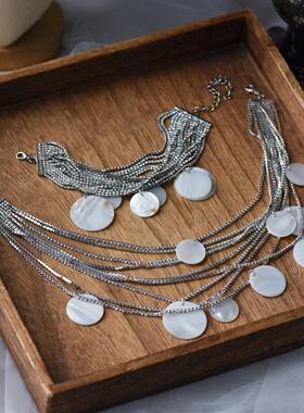 2025新款新娘项链法式复古高级感锁骨链婚纱礼服配饰结婚饰品